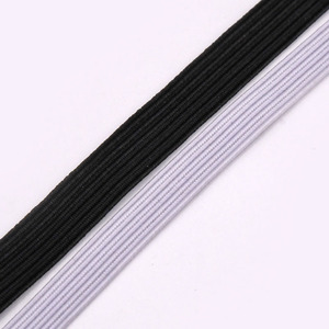 100% Polyester đàn hồi cao dây vải 6mm sọc twill phong cách cho quần áo giày túi dệt may nhà vật nuôi phụ kiện - Product Image 1