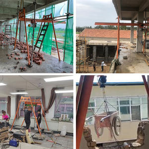 नई डिजाइन छोटे davit पोर्टेबल छत निर्माण क्रेन चार स्तंभों के साथ बिक्री के लिए - Product Image 4