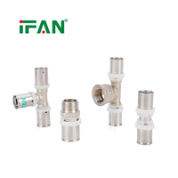 IFAN Vente en gros Raccords à sertir en laiton pour plomberie, coudes et tés à haute stabilité, pour tuyaux PEX multicouche