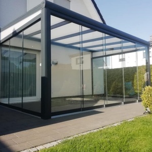 Terrazas Cubiertas Europeas para Todas las Estaciones, Techo de Balcón, Invernadero, Vidrio Templado, Marcos de Aluminio, Jardín de Invierno de Vidrio - Product Image 2