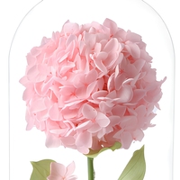 Suvenir Pernikahan Pengiring Pengantin Souvenir Perusahaan Hadiah Promosi Bisnis Set Hadiah Natal Bunga Hydrangea Awet dalam Kubah Kaca