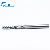 BFL solo flauta espiral poco 1 flauta de aluminio final de la máquina de fresado cnc fresadora cortador de punta plana