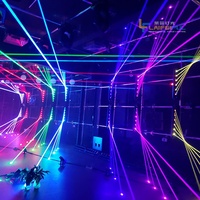 Y8 3W 12W Rgb Fetts trahl Sechs strahl Laser Bar Array Nachtclub Laser Moving head