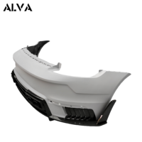 Kit carrosserie aérodynamique en fibre de carbone sèche AMANS Design Ghost Aero, pare-chocs arrière avec finition polie pour Porsche 911 992 GT3RS côté gauche