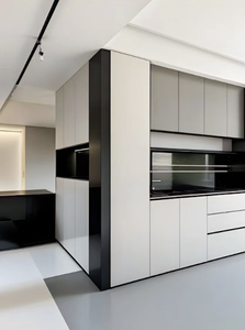 Mueble de Comedor Minimalista de Madera Maciza con Función de Refrigeración, Botelleros de Acero Inoxidable y Aluminio para Uso Doméstico o en Restaurantes - Product Image 5