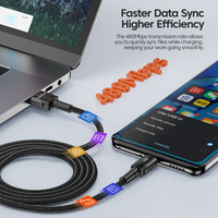 Cable de Datos Toocki Stable de 100W PD, 5A de Alta Corriente, Sincronización Rápida de Archivos, Protección con Chip Inteligente, para Viajes y Uso en Exteriores