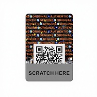 Étiquettes en matériau PET anti-contrefaçon, autocollants holographiques argentés avec numéros de série uniques, codes QR, sceaux de sécurité