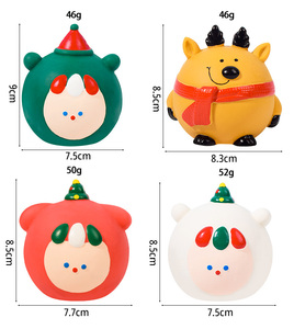 Christmas Reindeer <strong>Dog</strong> <strong>Toy</strong> <strong>Latex</strong> Chew Ball for <strong>Dogs</strong> <strong>Squeaky</strong> Bite Chew <strong>Dog</strong> <strong>Toy</strong> - Product Image 6