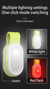 <span class=keywords><strong>Lampe</strong></span> de sécurité LED 2-en-1 à clipser <span class=keywords><strong>pour</strong></span> la course nocturne, la marche en extérieur, le cyclisme, et comme lumière d'avertissement réfléchissante <span class=keywords><strong>pour</strong></span> sac à dos - Product Image 3