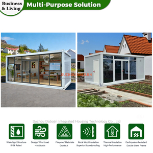 Casa Container Prefabbricata Modulare 20Ft Espandibile con Telaio in Acciaio Zincato, Casa Portatile Pieghevole, Stanza <span class=keywords><strong>Compatta</strong></span> con Scaffali - Product Image 4