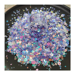 Paillettes Chunky en vrac, paillettes multicolores pour l'artisanat, matériaux de bricolage - Product Image 5