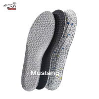 Semelles intérieures respirantes Mustang personnalisées en PU EVA avec coussinets en mesh, soutien doux, base antidérapante et design léger