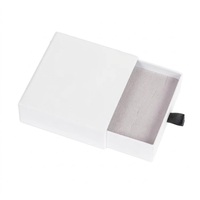 Boîte cadeau coulissante en carton rigide élégante et haut de gamme, personnalisée, en papier recyclé, avec doublure en éponge pour bijoux