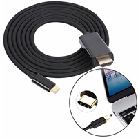 Cable Convertidor USB 3.1 Tipo C a 4K Ultra HD de Alta Velocidad de 2M, con Cubierta de PVC y Blindaje Trenzado, para Cámara, TV y Computadora