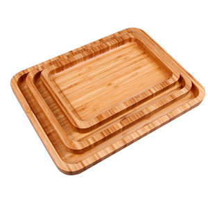 Plateau de service rectangulaire en bambou Youju, coins arrondis, écologique, pour thé, vaisselle, maison, hôtel, restaurant. - Product Image 5