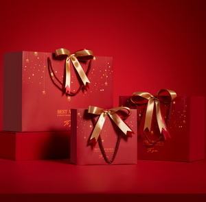 Sacs cadeaux en papier de luxe très demandés, recyclables, emballages élégants avec poignée en ruban/cordon pour la Saint-Valentin, les faveurs de mariage - Product Image 1