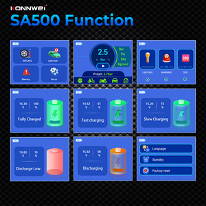 Mise à jour gratuite à vie DIY KONNWEI SA500 Jump Starter et batterie externe portable pour atelier de réparation automobile, garage, gestion de flotte - Product Image 2
