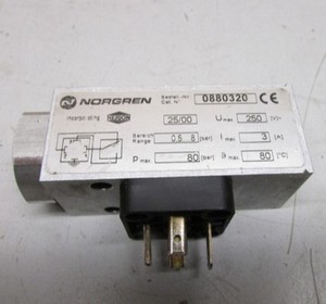 0880320 Pneumatic Switch 18D Series 0.5-8 <b>bar</b> 1/4" NPT Aluminum Housing for Industrial Automation Air Systems - Product Image 2