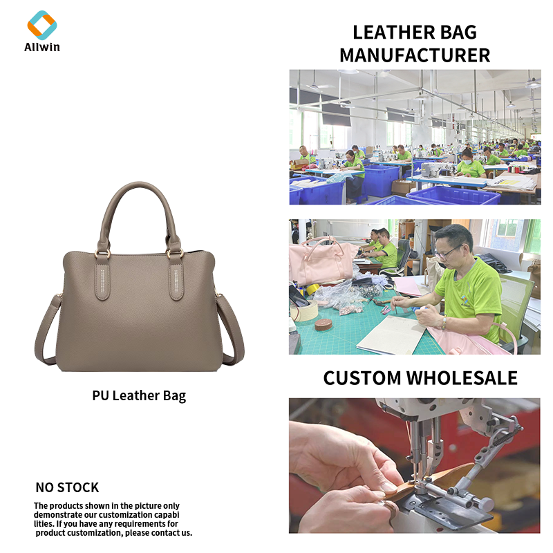 Custom Logo PU Leather Tote Bag