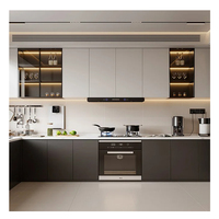 Meubles modernes de style européen, armoires de cuisine en bois massif, armoires de cuisine en MDF