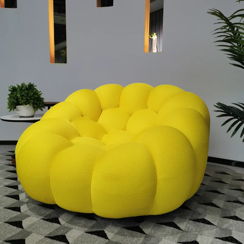 MAGI CASA Modernes, trend iges Design Wohn möbel Wohnzimmer Bodens ofas Luxus 3D Atmungsaktiver Stricks toff Waben blasens ofa