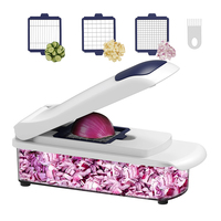 Hete Aanbieding Smile Mom B427 Plastic Groentesnijder/Vleesmolen/Aardappelmes met RVS messen >20