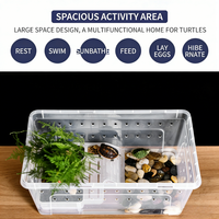 Cage d'Habitat pour Reptiles, Boîte d'Élevage Transparente, Écologique, Durable, en PP de Qualité Alimentaire, Enclos pour Grenouille Cornée, Insectes, Tortues, Araignées