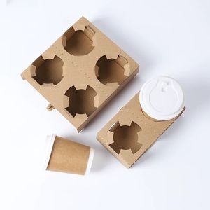 Portavasos Desechable para 2/4 Vasos, Portavasos Ecológico para Café, Portavasos para Bebidas para Llevar para Cafeterías y Restaurantes - Product Image 2