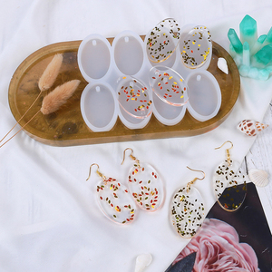 Stampi in Silicone Rotondi e Ovali per Resina Epossidica Fai-da-Te, Stampi per Ciondoli, Orecchini, Ciondoli per Borse e Portachiavi - Product Image 3