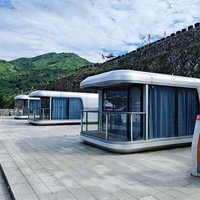 Capsule spatiale personnalisée Apple Cabin, maison mobile, hôtel, hébergement en zone touristique, projet de camping extérieur technologique en métal