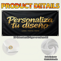 Spanduk Kustom Besar OEM Cetak Foto & Teks Tahan Lama Ramah Lingkungan Motif Hewan Kain Poliester Berpinggiran Untuk Penggunaan Luar Ruangan Pengiriman Cepat