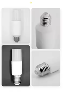 Ampoule LED Slim T IP20 5W/9W/12W/14W Culot E27 2700-7000K RA80 PF≥0.5 EMC CE Boîtier en plastique pour éclairage domestique et de bureau Économie d'énergie
