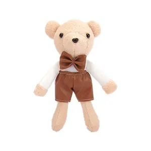 Grosir teddy bear 1 set-Mesin Cakar Hadiah Mainan Mewah Beruang Teddy, Gantungan Kunci Kustom 18Cm