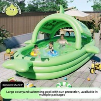 Piscine gonflable en PVC pour enfants et adultes, utilisation à domicile, grande piscine pliable pour jeux en plein air