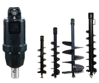 Mini-tarière hydraulique haute performance pour creuser des trous dans la terre, avec garantie d'un an, pour chargeuses compactes