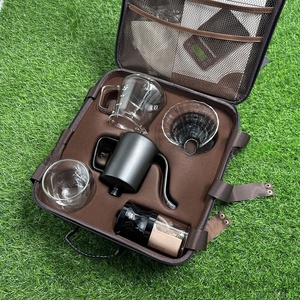 High Quality Luxury <b>Coffee</b> Gift Box Set Grinder Hand Pot Glass Drip <b>Filter</b> Household <b>Coffee</b> <b>Coffee</b> Christmas Gift Coffeeware - Product Image 1
