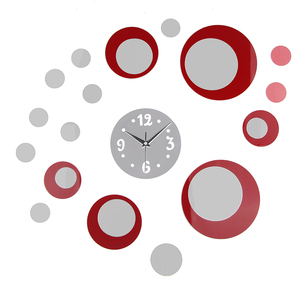 Elegant Creative <strong>Mirror</strong> Wall <strong>Clock</strong> <strong>Mirror</strong> Sticker DIY Acrylic Wall <strong>Clock</strong> - Product Image 1