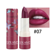 Handaiyan Baume à Lèvres Mat Rouge à Lèvres Nude Vegan Longue Durée Velours Brume Minérale Beauté Maquillage pour Lèvres à la Mode Tube en Papier