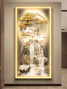 Peinture Murale LED de Luxe pour Entrée de Maison, <span class=keywords><strong>Paysage</strong></span> Numérique, Nature Morte, Cristal, Porcelaine, <span class=keywords><strong>D</strong></span>écoration Murale Artistique - Product Image 3