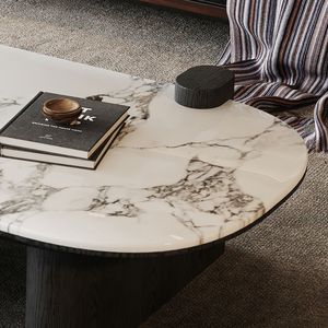 Ajunion Bắc Âu sang trọng bằng đá cẩm thạch đầu bàn Cà Phê Đôi làm tổ Bàn cà phê nhà phòng khách đồ nội thất trung tâm bảng - Product Image 4