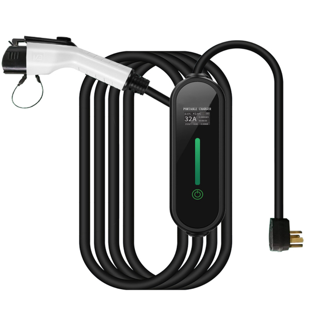Smart Portable EV Charger for New Energy Electric Vehicle Home Operation 7.6kw 32A General for House Parking Lot