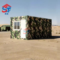 Maisons préfabriquées OEM ODM pliables de type Z, conteneur camouflage de 20 pieds, cabane de chasse isolée en acier pour camping extérieur, personnalisable pour la nature sauvage