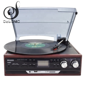 Desonic Vinyl LP Ghi Bàn Xoay Máy Nghe Nhạc Cassette AM FM Đài Phát Thanh <span class=keywords><strong>USB</strong></span>/SD Máy Nghe Nhạc BT Được Xây Dựng Trong Loa Aux- trong - Product Image 3
