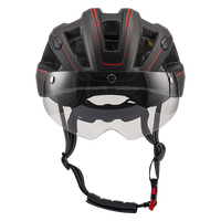 Lentille respirante Cycle de route équitation cyclisme vélo casque de vélo certifié CE lentilles de lumière LED casque de cyclisme de sport pour adulte
