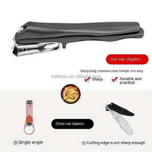 Ensemble professionnel de coupe-<span class=keywords><strong>ongles</strong></span> en acier inoxydable 360°, outils de manucure pour <span class=keywords><strong>ongles</strong></span> incarnés, <span class=keywords><strong>ciseaux</strong></span> à <span class=keywords><strong>ongles</strong></span> personnalisés - Product Image 6
