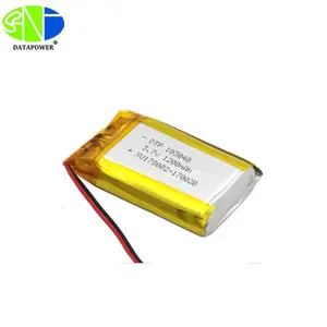 מכירה חמה 103040 סוללת ליפו GPS גשש שעונים חכמים 1200 mah סוללת ליתיום 3.7v סוללת ליתיום פולימר