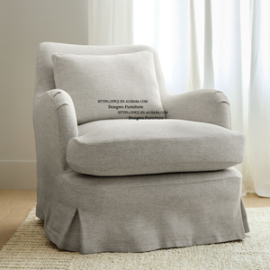 आधुनिक 3-प्लश कुशन गुलदार कपड़ा परिपत्र डाइनिंग चेयर घर या होटल के उपयोग के लिए नरम मोटी पंजा कुर्सी - Product Image 2