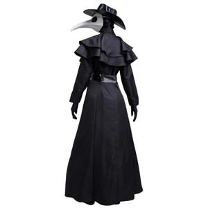 Costume de cosplay unisexe de médecin de la peste médiévale steampunk grande taille pour Halloween, démon corbeau à long bec pour fête de Pâques - Product Image 3