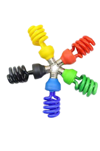 Nhà Máy Giá nửa xoắn ốc CFL tiết kiệm năng lượng đèn huỳnh quang màu đen với màu tím ánh sáng màu sắc tự nhiên - Product Image 3