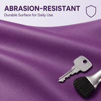 Cuir synthétique PVC imprimé imperméable avec support non tissé, tissu simili cuir pour ameublement et rembourrage de canapé